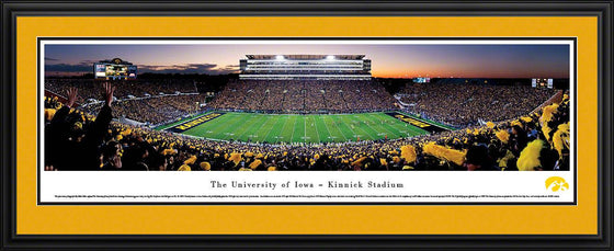 Iowa Football - 50Yard Line - Deluxe Frame - 757 Sports Collectibles