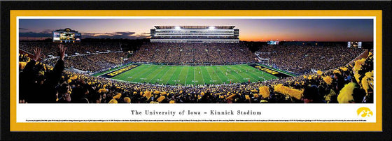 Iowa Football - 50Yard Line - Select Frame - 757 Sports Collectibles