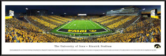 Iowa Football - End Zone - Stripe - Standard Frame - 757 Sports Collectibles