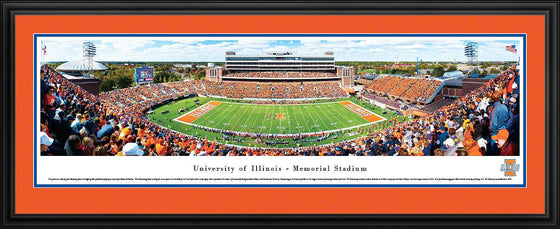 Illinois Football - Deluxe Frame - 757 Sports Collectibles