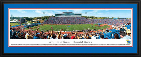 Kansas Football (50 Yd) - Deluxe Frame - 757 Sports Collectibles