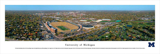 University of Michigan - Aerial - Unframed - 757 Sports Collectibles