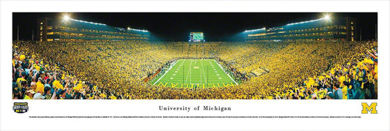 Michigan Football - Under The Lights - 2011 End Zone - Unframed - 757 Sports Collectibles