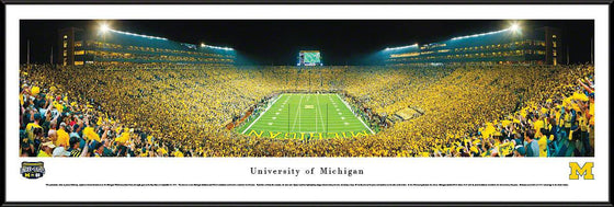 Michigan Football - Under The Lights - 2011 End Zone - Standard Frame - 757 Sports Collectibles