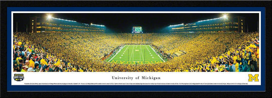 Michigan Football - Under The Lights - 2011 End Zone - Select Frame - 757 Sports Collectibles