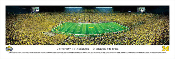 Michigan Football - Under The Lights - 2013 50 Yard Line - Unframed - 757 Sports Collectibles