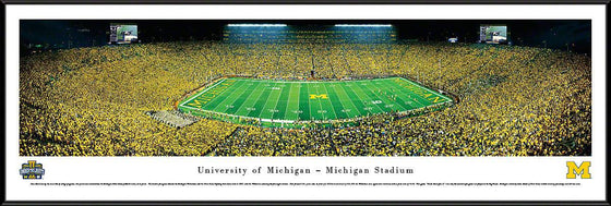 Michigan Football - Under The Lights - 2013 50 Yard Line - Standard Frame - 757 Sports Collectibles