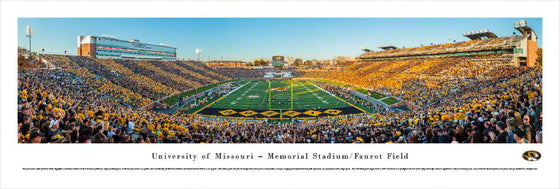 Missouri Tigers Football - End Zone - Unframed - 757 Sports Collectibles