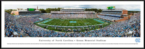 North Carolina Tar Heels Football - 50 Yard - Standard Frame - 757 Sports Collectibles