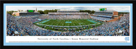 North Carolina Tar Heels Football - 50 Yard - Select Frame - 757 Sports Collectibles