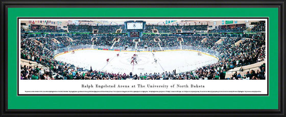 North Dakota Hockey - Face-Off - Deluxe Frame - 757 Sports Collectibles