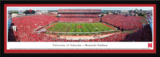 Nebraska Cornhuskers Football - 50 Yard Line - Select Frame - 757 Sports Collectibles