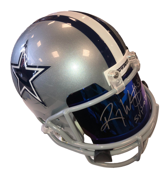 Dallas Cowboys Roy Williams Safety Signed Auto Full Size VSR4 Helmet w Visor BAS COA - 757 Sports Collectibles