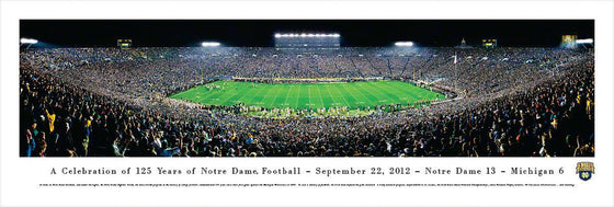 Notre Dame Football - 125th Anniversary - Unframed - 757 Sports Collectibles