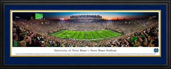 Notre Dame Football - Stadium Renovation - Deluxe Frame - 757 Sports Collectibles