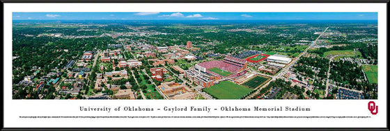 Oklahoma Football - Aerial - Standard Frame - 757 Sports Collectibles