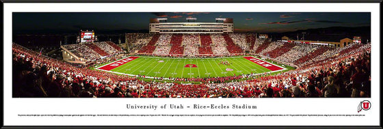 Utah Football - 50 Yard Line Stripe - Standard Frame - 757 Sports Collectibles