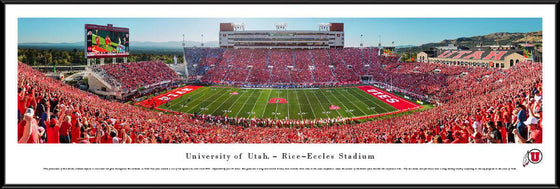 Utah Utes Football - 50 Yard Line - Standard Frame - 757 Sports Collectibles