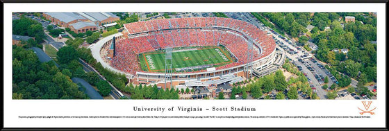 Virginia Football - Aerial - Standard Frame - 757 Sports Collectibles