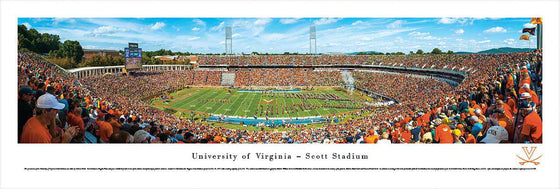 Virginia Football - 50 Yard Line - Unframed - 757 Sports Collectibles