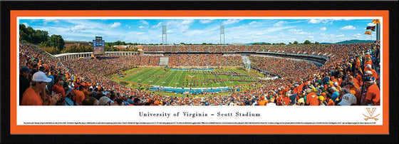 Virginia Football - 50 Yard Line - Select Frame - 757 Sports Collectibles