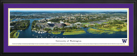 Washington - Campus Aerial - Deluxe Frame - 757 Sports Collectibles