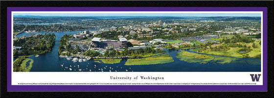 Washington - Campus Aerial - Select Frame - 757 Sports Collectibles