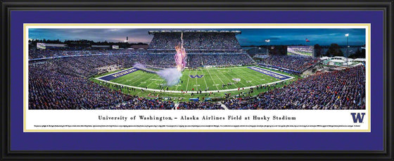 Washington Football- 50 Yard Line - Deluxe Frame - 757 Sports Collectibles