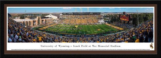 Wyoming Cowboys Football - 50 Yard Line - Select Frame - 757 Sports Collectibles