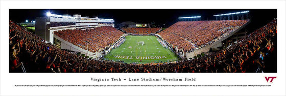 Virginia Tech Football - End Zone - Unframed - 757 Sports Collectibles