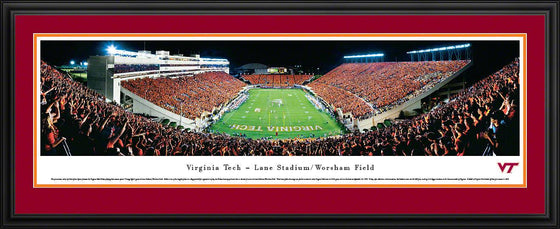 Virginia Tech Football - End Zone - Deluxe Frame - 757 Sports Collectibles