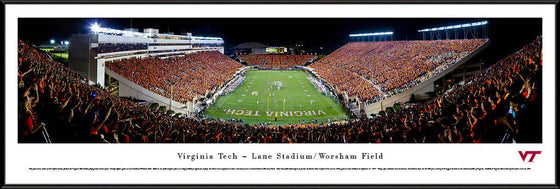 Virginia Tech Football - End Zone - Standard Frame - 757 Sports Collectibles