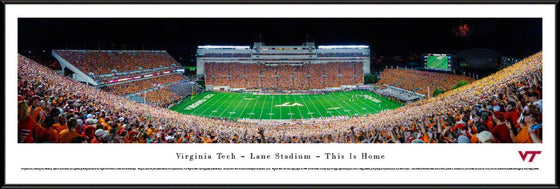 Virginia Tech Football - 50 Yard Line - Standard Frame - 757 Sports Collectibles