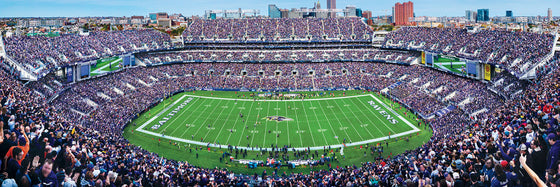 Stadium Panoramic - Baltimore Ravens 1000 Piece NFL Sports Puzzle - Center View