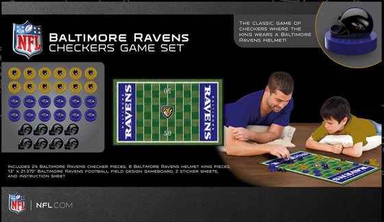 Baltimore Ravens NFL Checkers Board Game