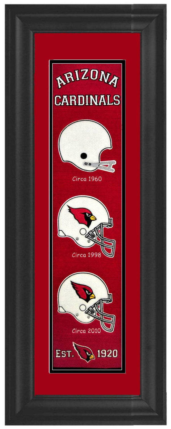 Arizona Cardinals Framed Heritage Banner 12x34 - 757 Sports Collectibles