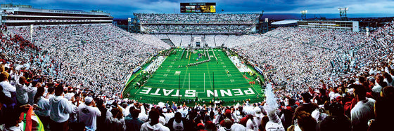 Stadium Panoramic - Penn State Nittany Lions 1000 Piece Puzzle - End View