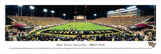 Wake Forest Football - End Zone - Unframed - 757 Sports Collectibles