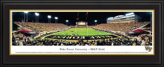 Wake Forest Football - End Zone - Deluxe Frame - 757 Sports Collectibles