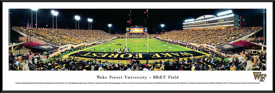 Wake Forest Football - End Zone - Standard Frame - 757 Sports Collectibles