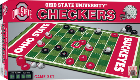 Ohio State Buckeyes NCAA Checkers Board Game