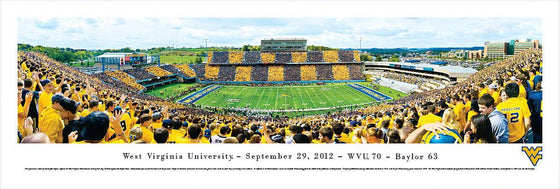 West Virginia Football - Stripe 50 Yard Line - Unframed - 757 Sports Collectibles