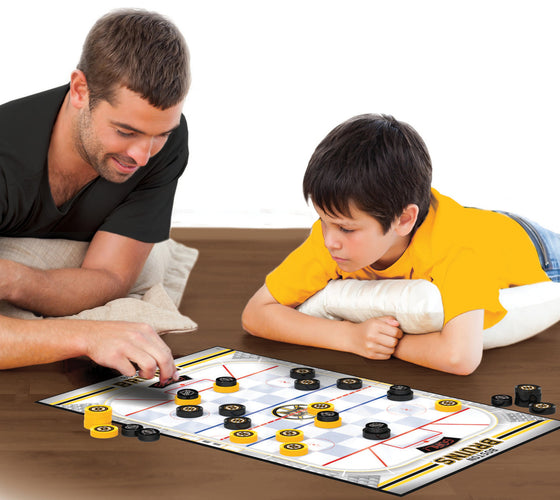 Boston Bruins NHL Checkers Board Game