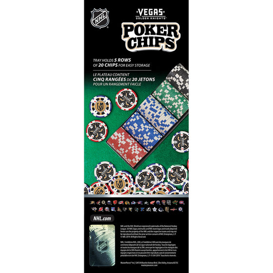 Las Vegas Golden Knights 100 Piece NHL Poker Chips