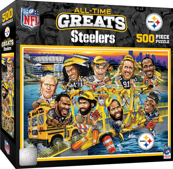 Pittsburgh Steelers - All Time Greats 500 Piece NFL Sports Puzzle