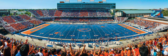 Stadium Panoramic - Boise State Broncos 1000 Piece Puzzle - Center View