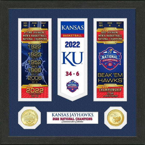 Kansas Jayhawks 2022 NCAA Men's Basketball Champions Ticket Collection