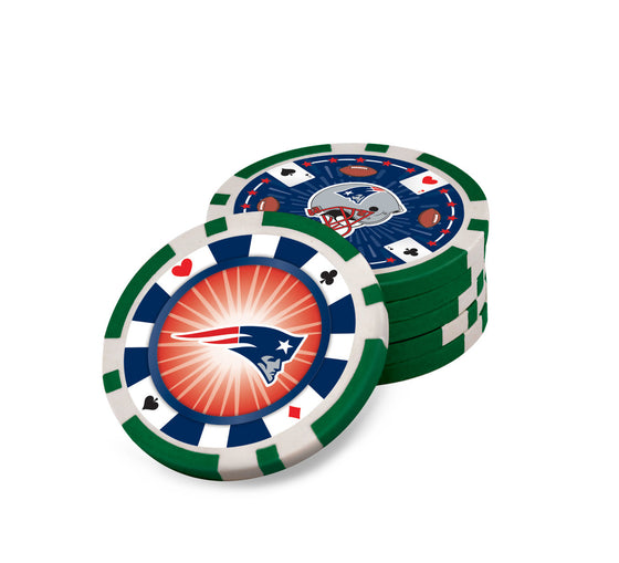 New England Patriots 300 Piece NFL Poker Chips