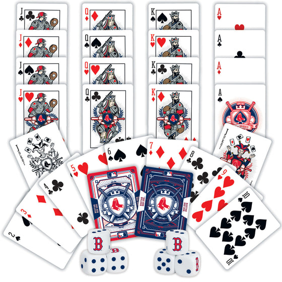 MLB Boston Red Sox 2-Pack Playing cards & Dice set