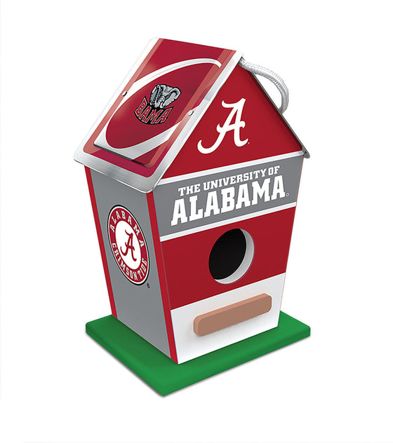 NCAA Painted Birdhouse - Alabama Crimson Tide